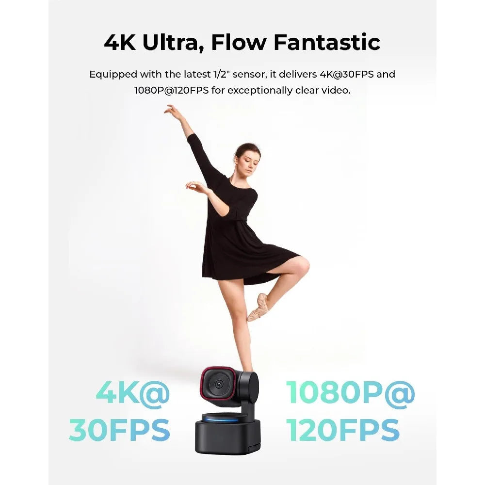 AI-Powered Spatial Audio 4K Webcam