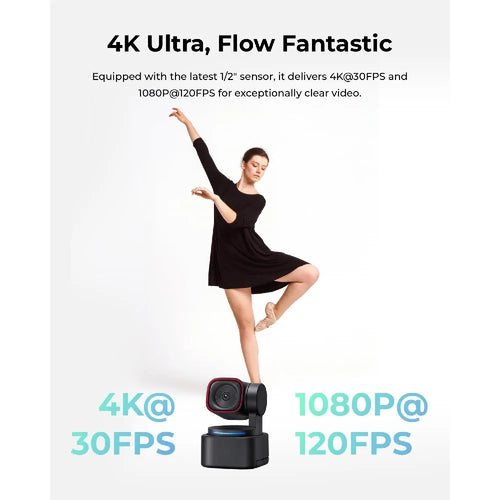 AI-Powered Spatial Audio 4K Webcam