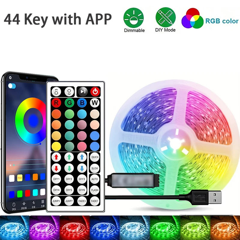 Tira LED RGB para Habitación y Dormitorio