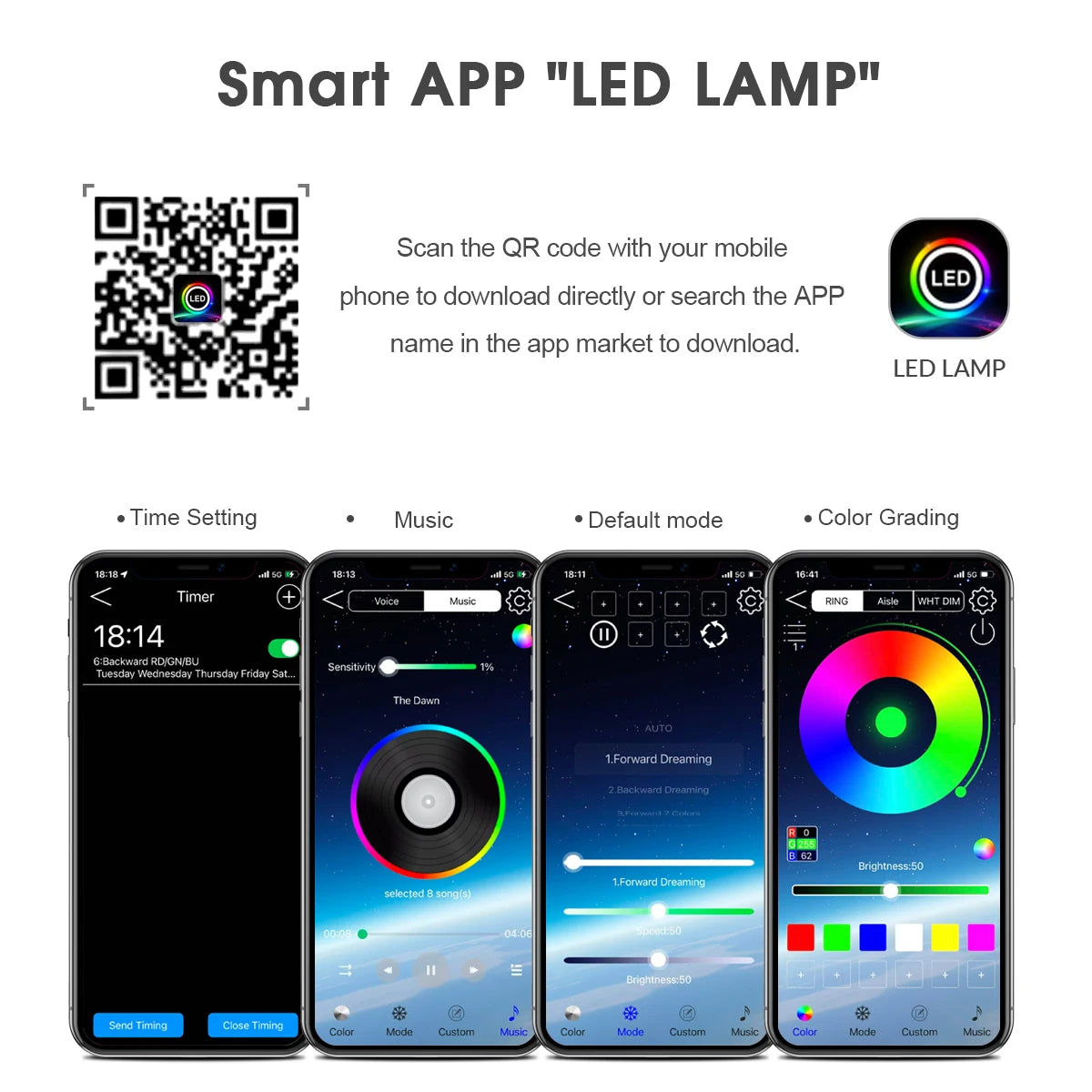 2/3/5/10M Smart APP Control RGBIC Neon LED Strip Light, Music Sync, USB Dynamic Effects LED Rope for Bedroom Gaming Room Decor