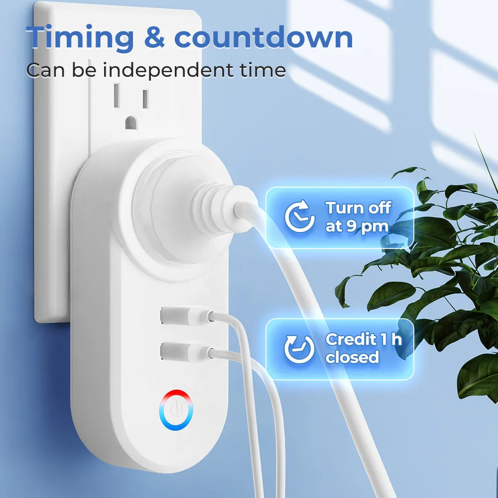 16A Tuya WiFi Smart Socket With 2 USB
