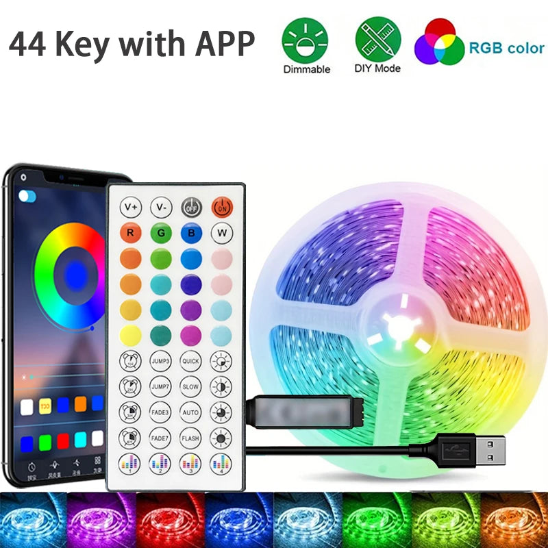 Tira LED RGB para Habitación y Dormitorio