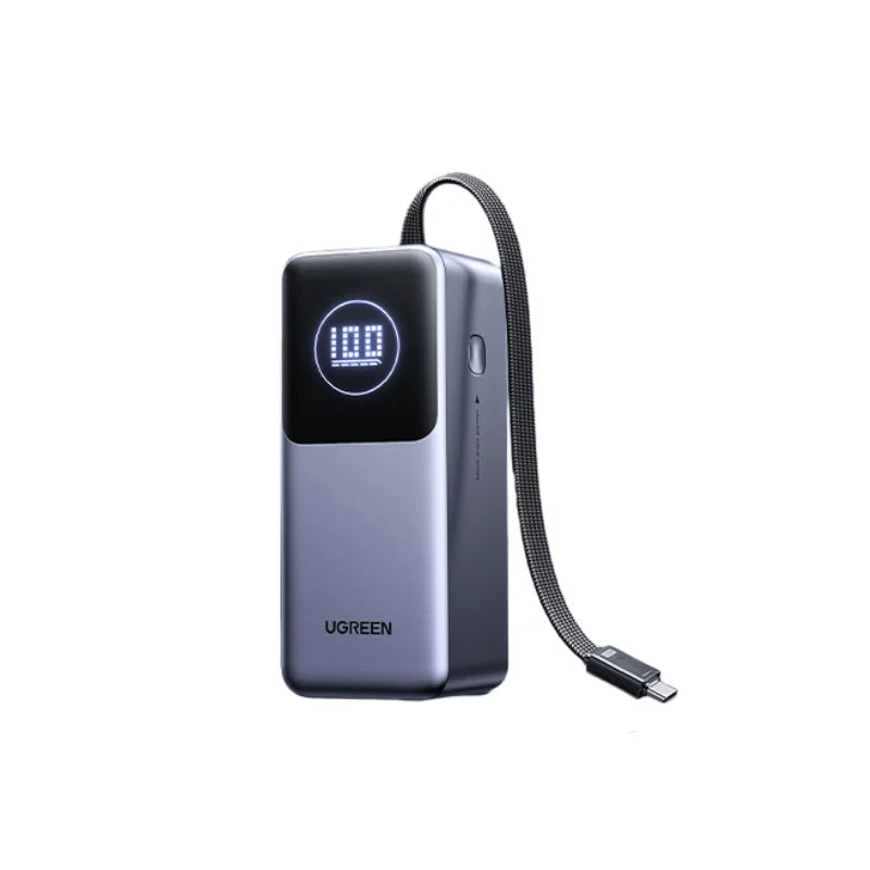 UGREEN Nexode Pro Power Bank 165W con Pantalla TFT y Cable Integrado
