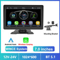 Pantalla Carplay & Android Auto 
Podofo 7''