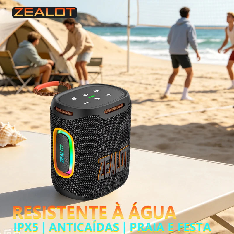Bocina Zealot-S122 Wireless Bluetooth Aprueba de Agua