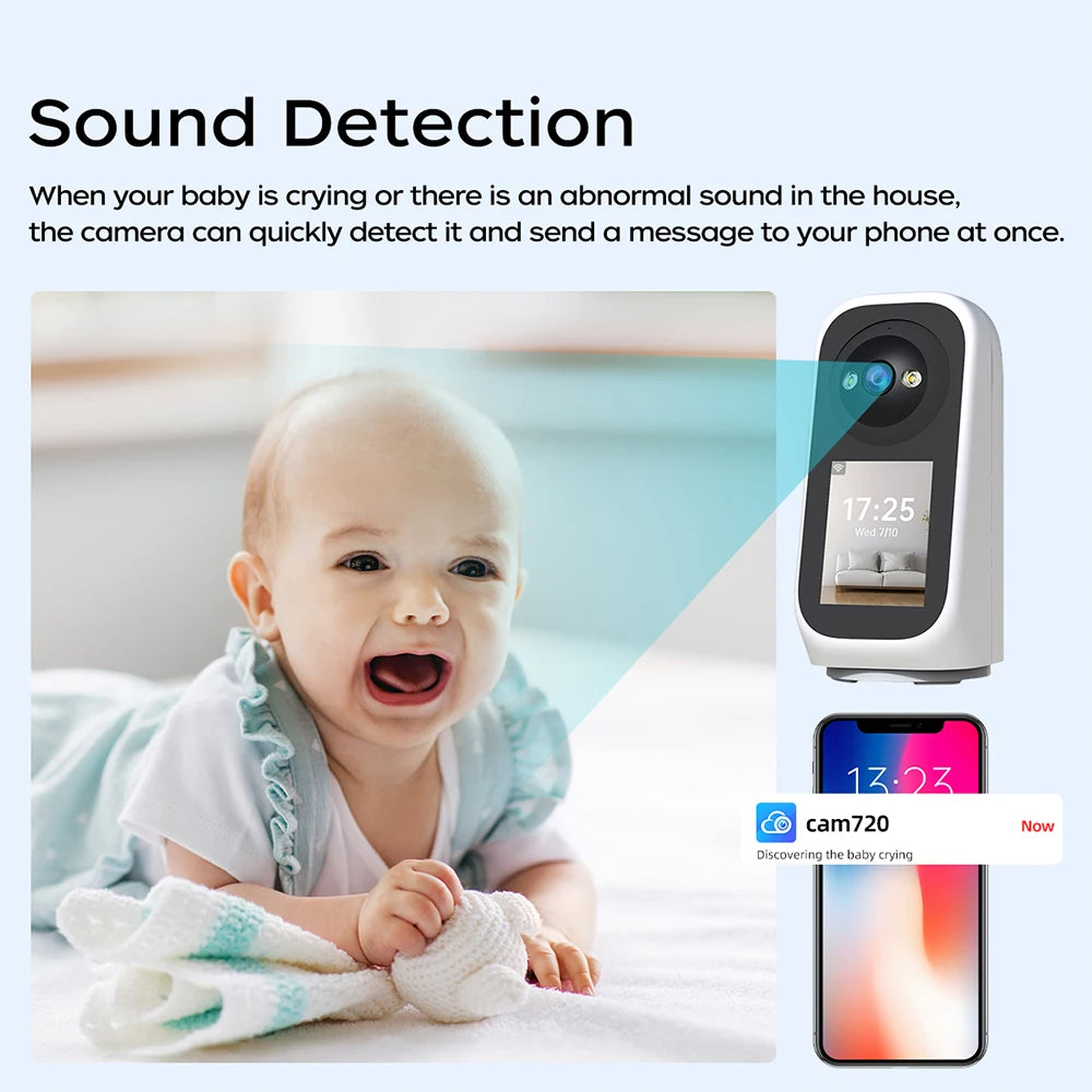 Jooan 3K PTZ IP Camera Video Call with 2.8Inch LED