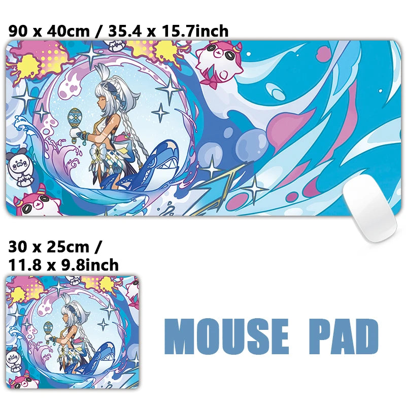 Anime Game Furina Neuvillette Mavuika Mouse Pad