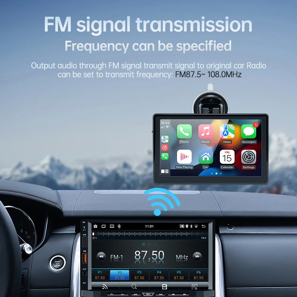 Pantalla Carplay & Android Auto 
Universal 7”