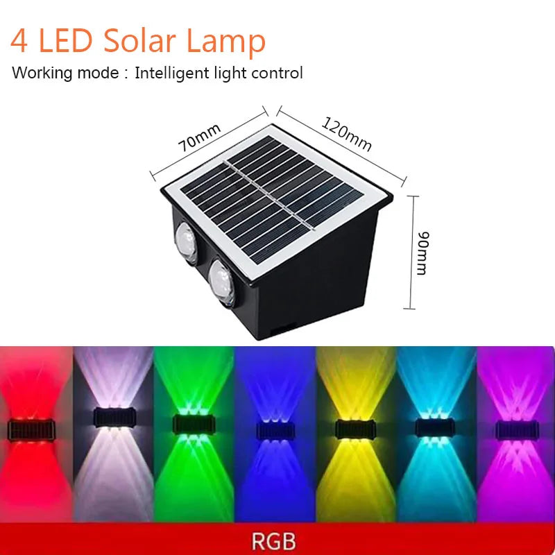 Lámpara LED cálida solar para exterior