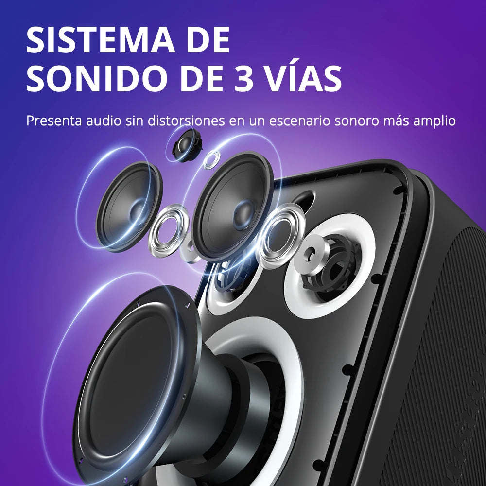 Bocina Tronsmart Halo 200 Speaker 120W Portable Karaoke
