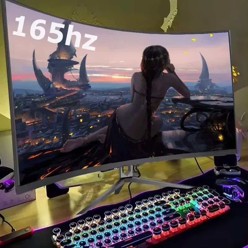 FY High Refresh Rate Gaming Monitor 144Hz 165Hz LCD Screen 2K 4K Resolution 19/21/24/27/28/32 Inch For Gamers & Esports Players