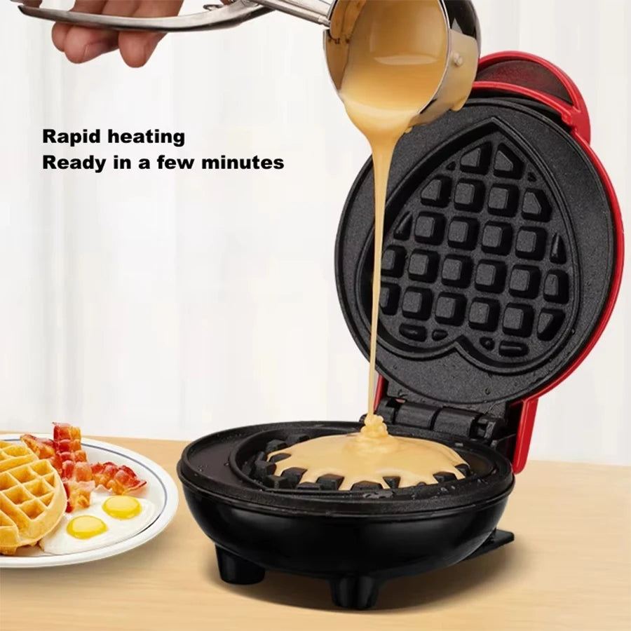 Mini Wafflera Eléctrica Circular