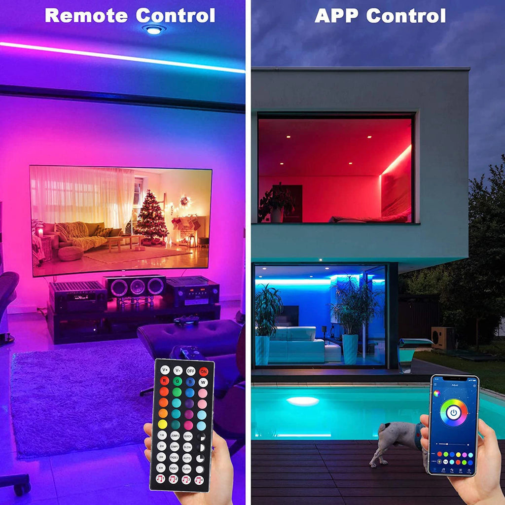 Tira LED RGB 5V con Música y Mando