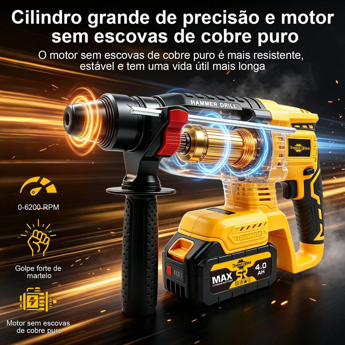 Taladro Percutor Inalámbrico 20V