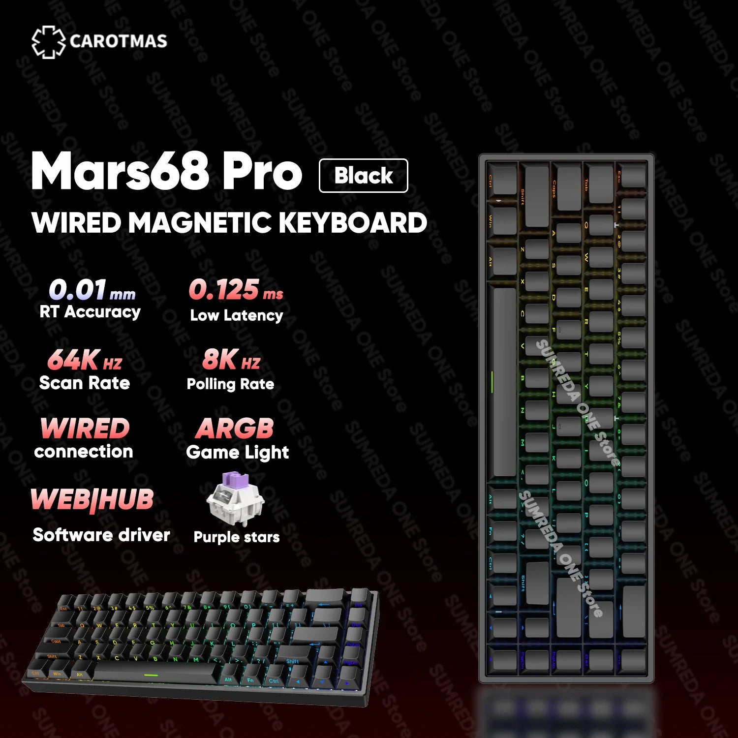 Teclado IROK Carotmas Mercury68 Max mars