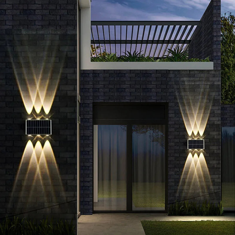 Lámpara LED cálida solar para exterior