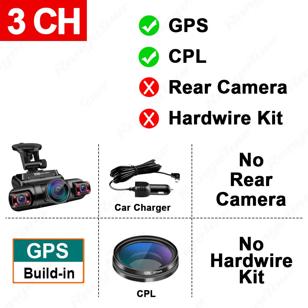 Dash Cam 1080P WiFi GPS Car