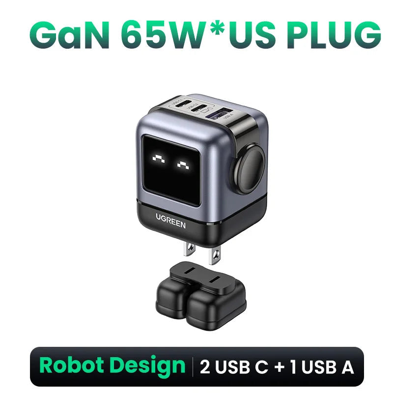 Cargador GaN 65W/30W UGREEN Robot