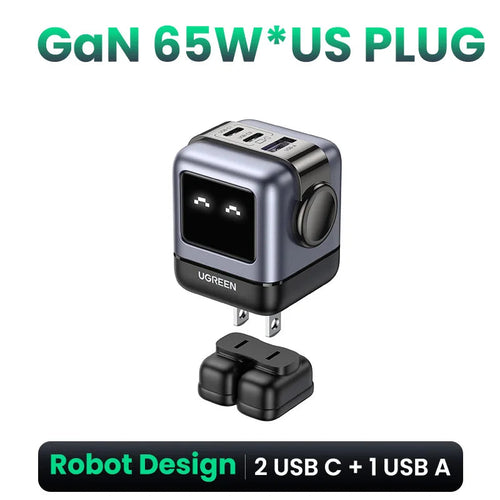 Cargador GaN 65W/30W UGREEN Robot