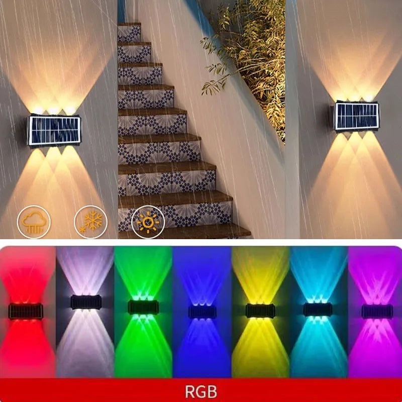 Lámpara LED cálida solar para exterior