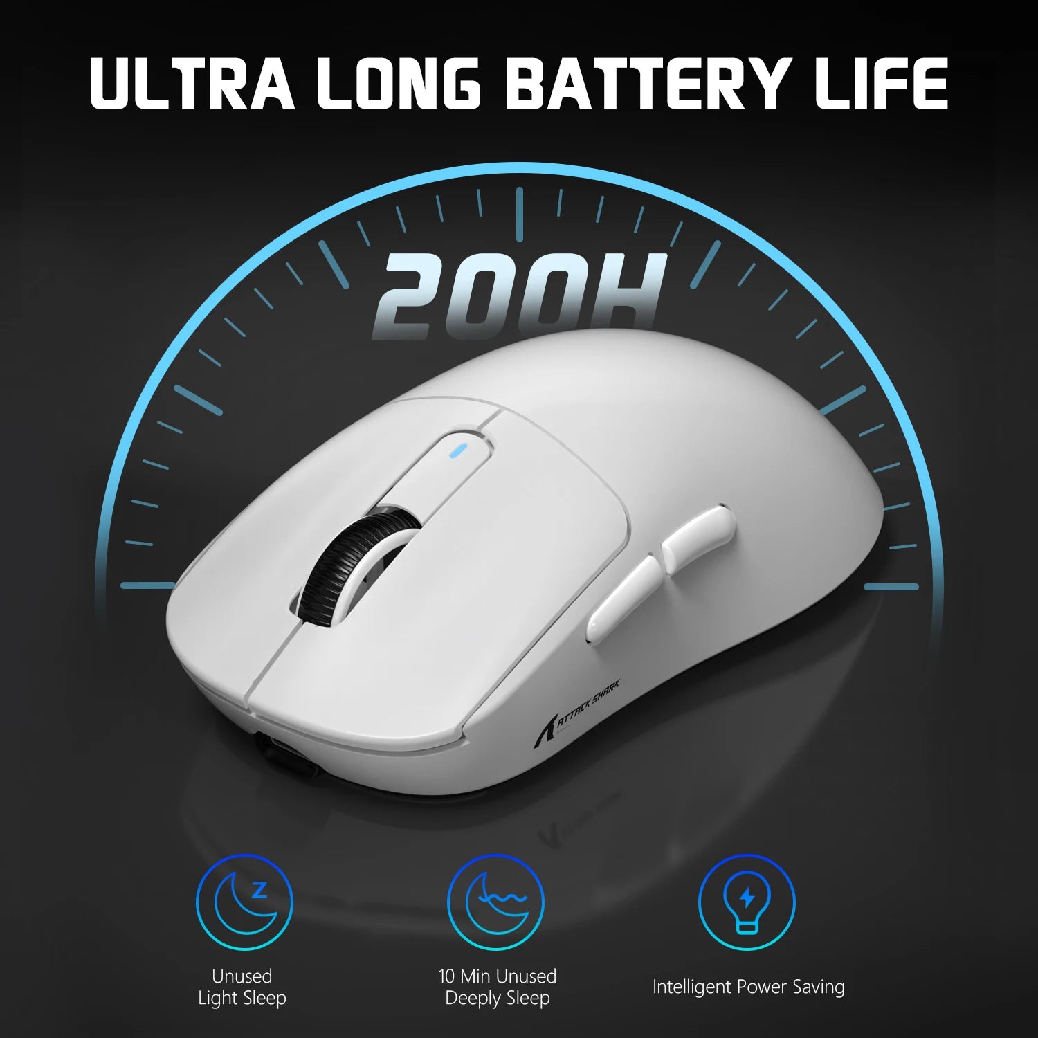 Mouse Gamer Inalámbrico Ligero Attack Shark X3