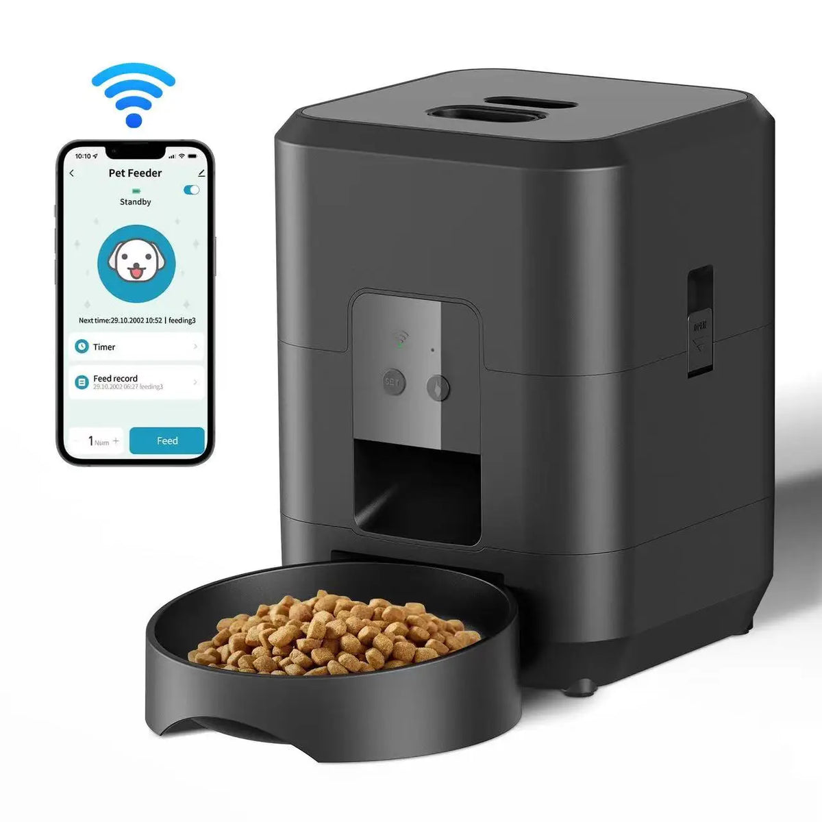 Comedero automático inteligente WiFi de 2L para gatos y perros