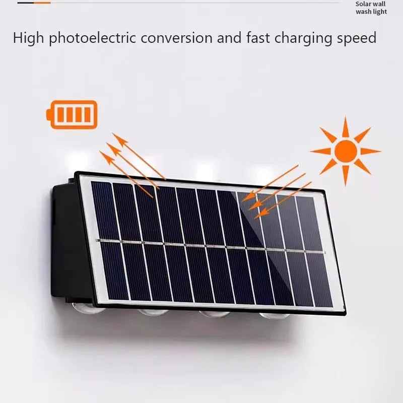 Lámpara LED cálida solar para exterior