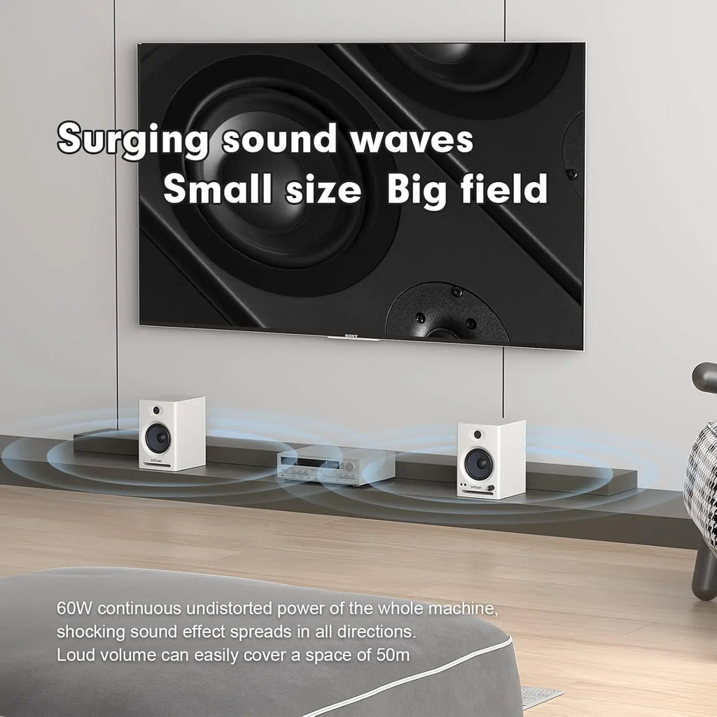 Bocinas Ortizan Audio Bookshelf Active Home theater