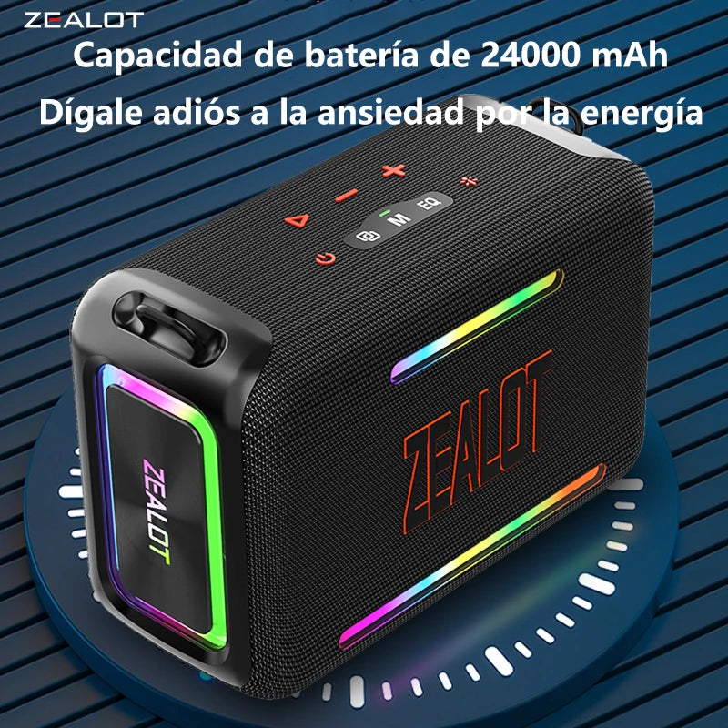 Bocina ZEALOT S95 120W Portatil Aprueba de Agua