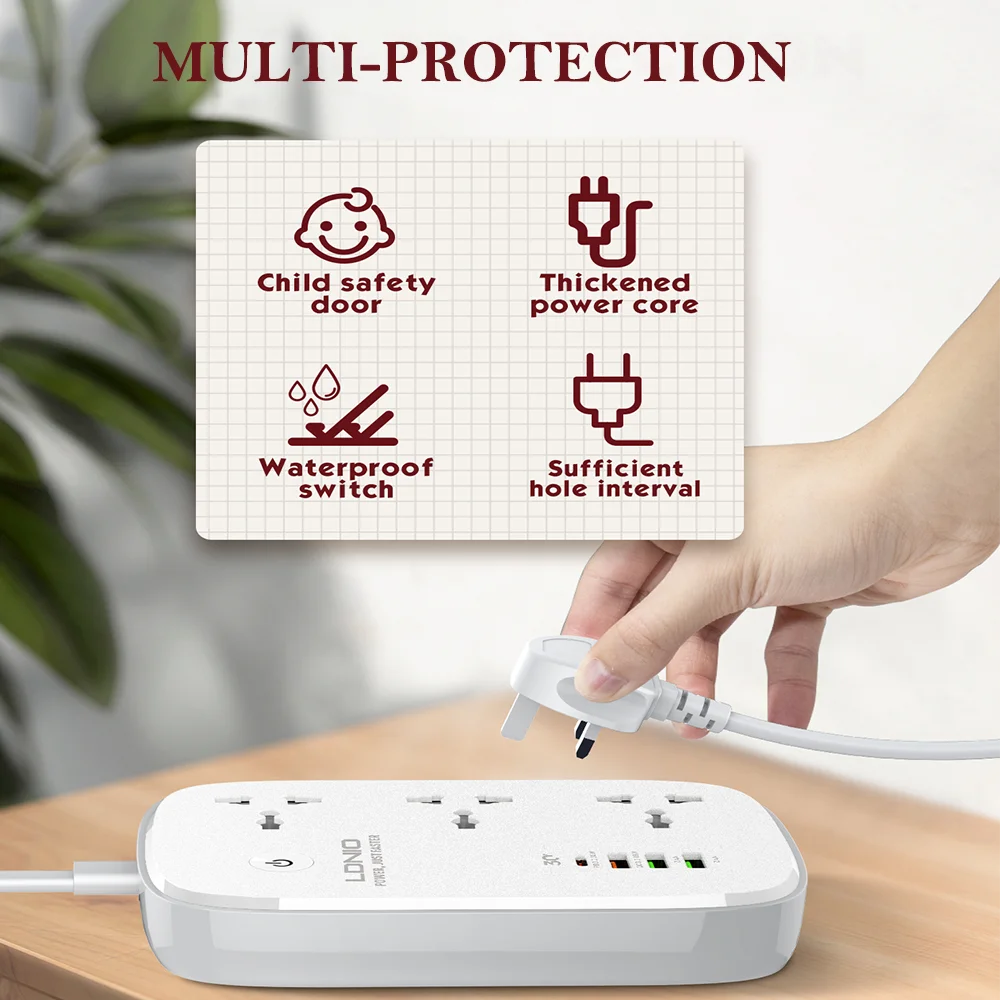 LDNIO Power Strip Wifi Smart Socket UK/US/EU