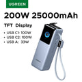 Power Bank UGREEN Nexode Pro 25000mAh con Cables Retráctiles