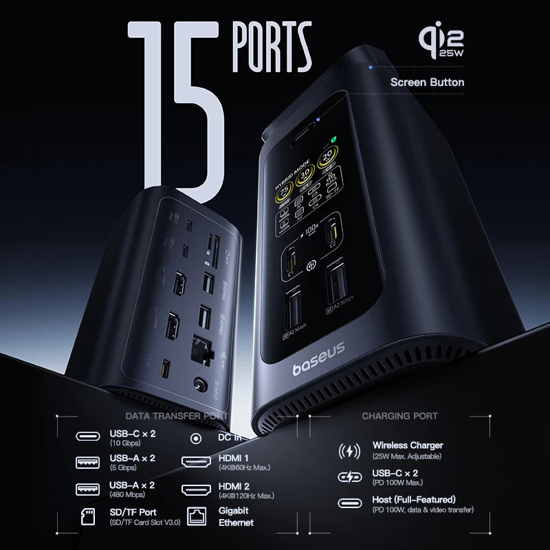 Docking Station Baseus 15-in-1 160W