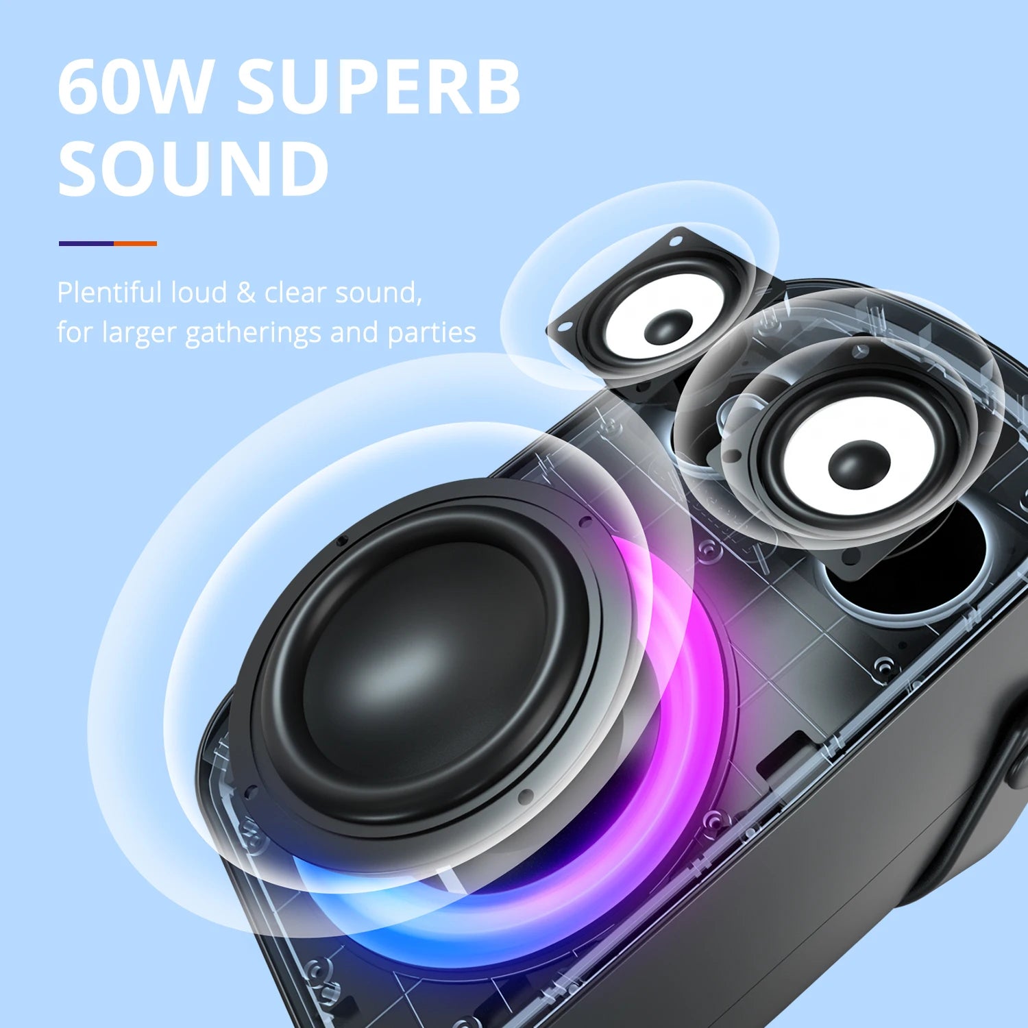 Bocina Tronsmart Halo 110 Speaker 60W Bluetooth Karaoke