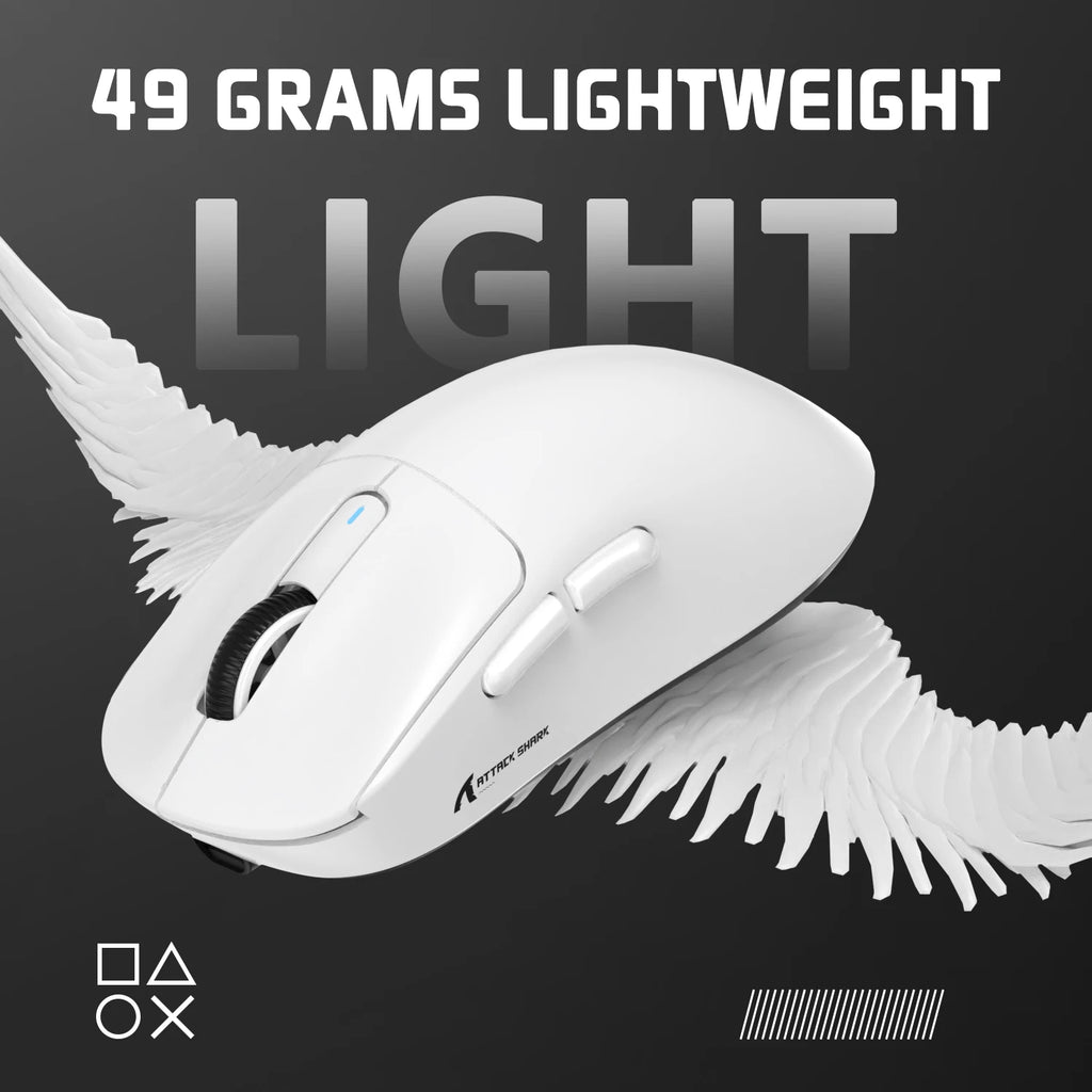 Mouse Gamer Inalámbrico Ligero Attack Shark X3