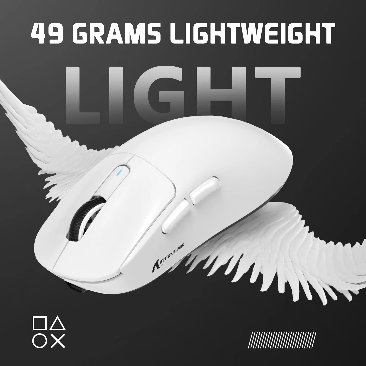 Mouse Gamer Inalámbrico Ligero Attack Shark X3