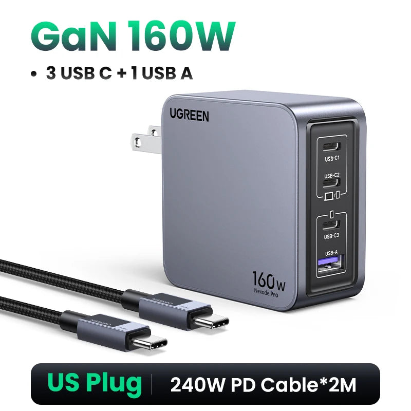 Cargador UGREEN 160W GaN PD 3.1