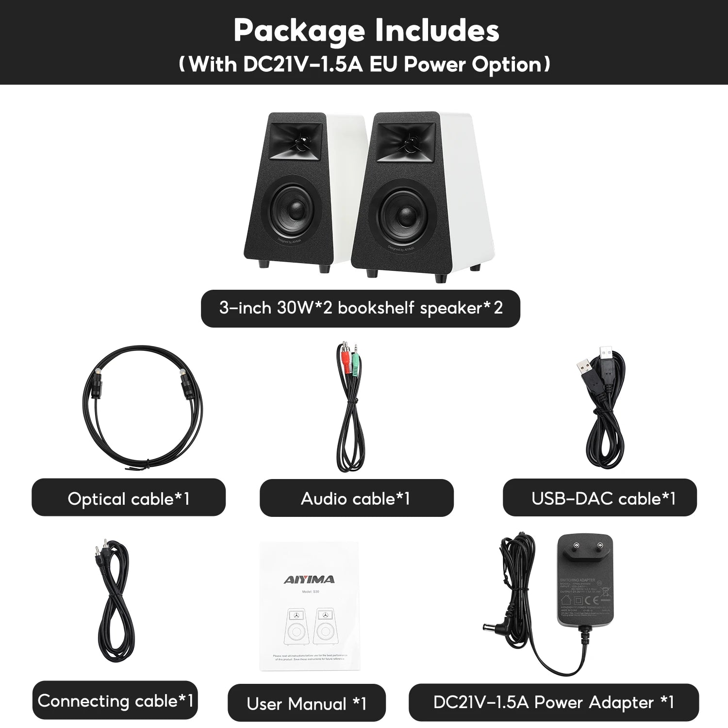 Home Theater AIYIMA S30 Active Bookshelf