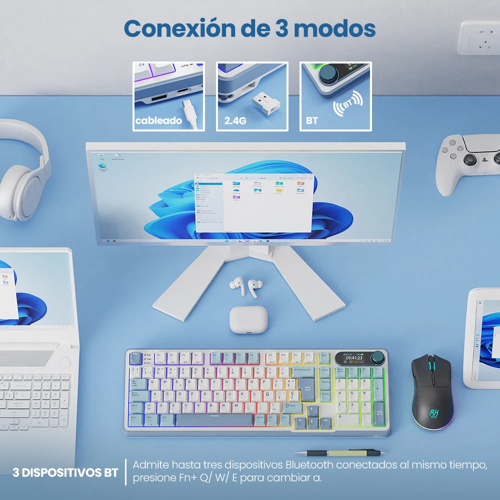 RK S98 ROYAL KLUDGE Top Mount Teclado Mecanico