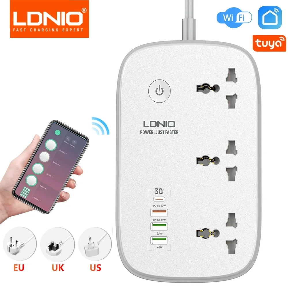 LDNIO Power Strip Wifi Smart Socket UK/US/EU