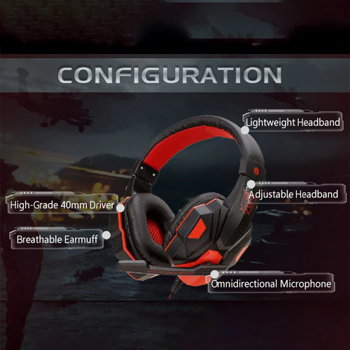 3.5mm Wired Gaming Headphone Game Headset Noise Cancelling Earphone With Microphone Volume Control For Switch Laptop PC Computer