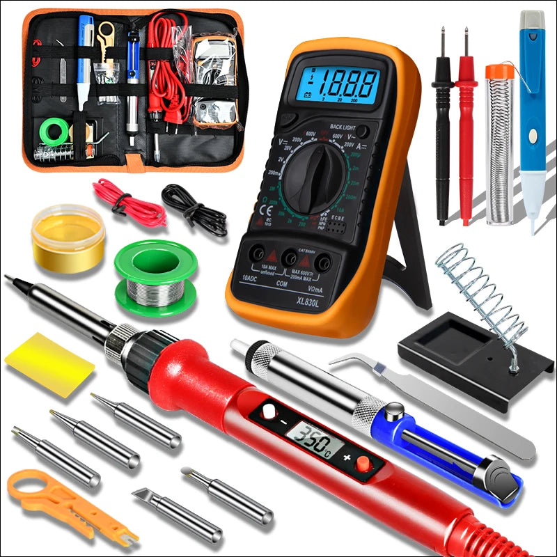 Kit de Soldadura Profesional 80W con Multímetro