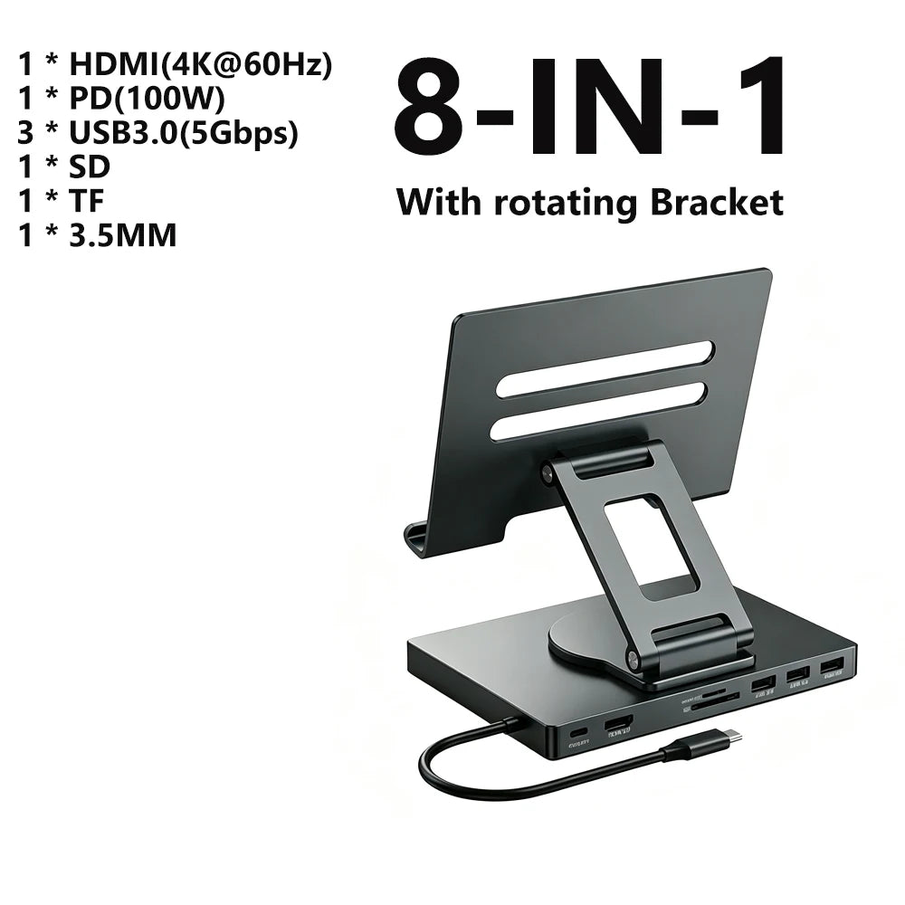 Docking Station KEBIDUMEI 9 in 1 Foldable