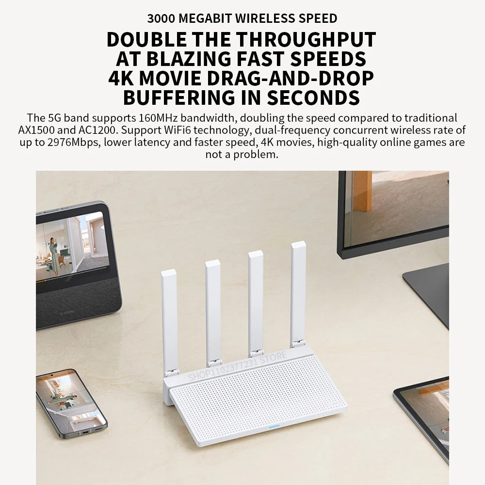 Xiaomi Router AX3000T WiFi 6