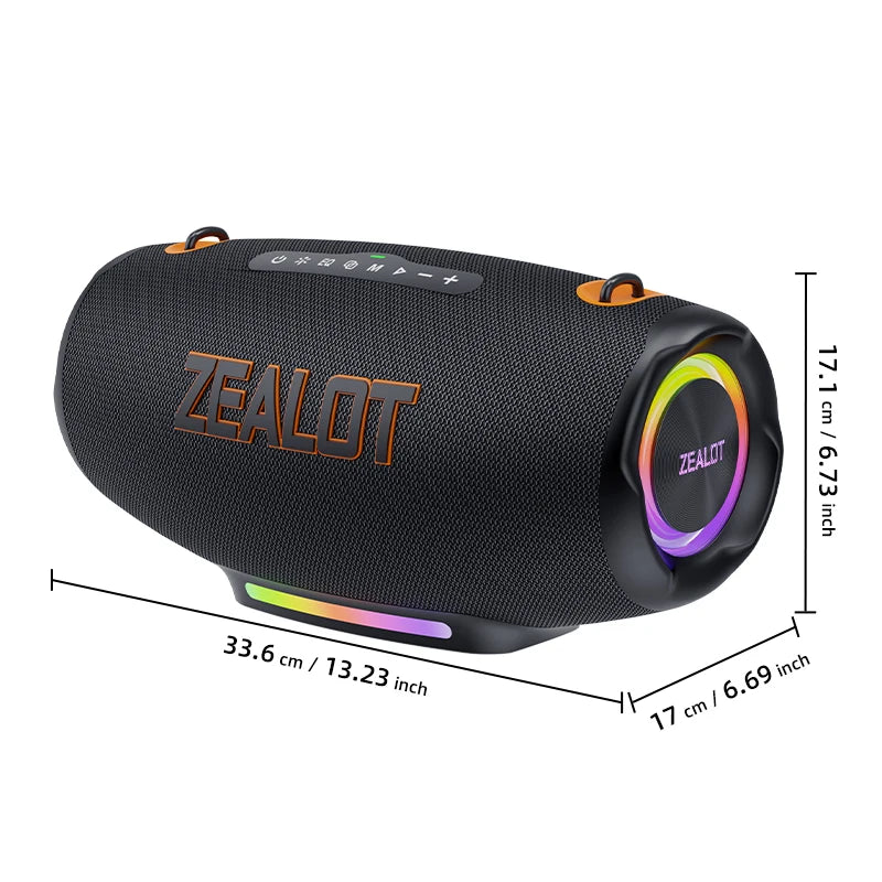 Bocina ZEALOT S127100W Powerful subwoofer Portable