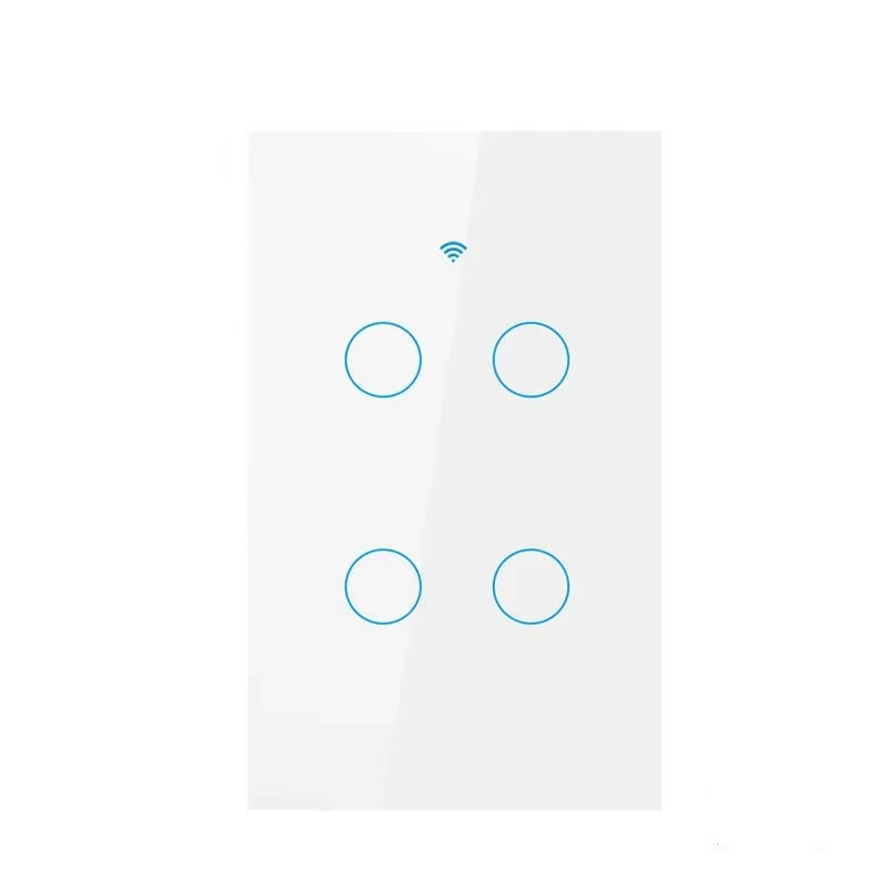 Tuya WiFi Smart Light Switch US Standard Glass Touch Control