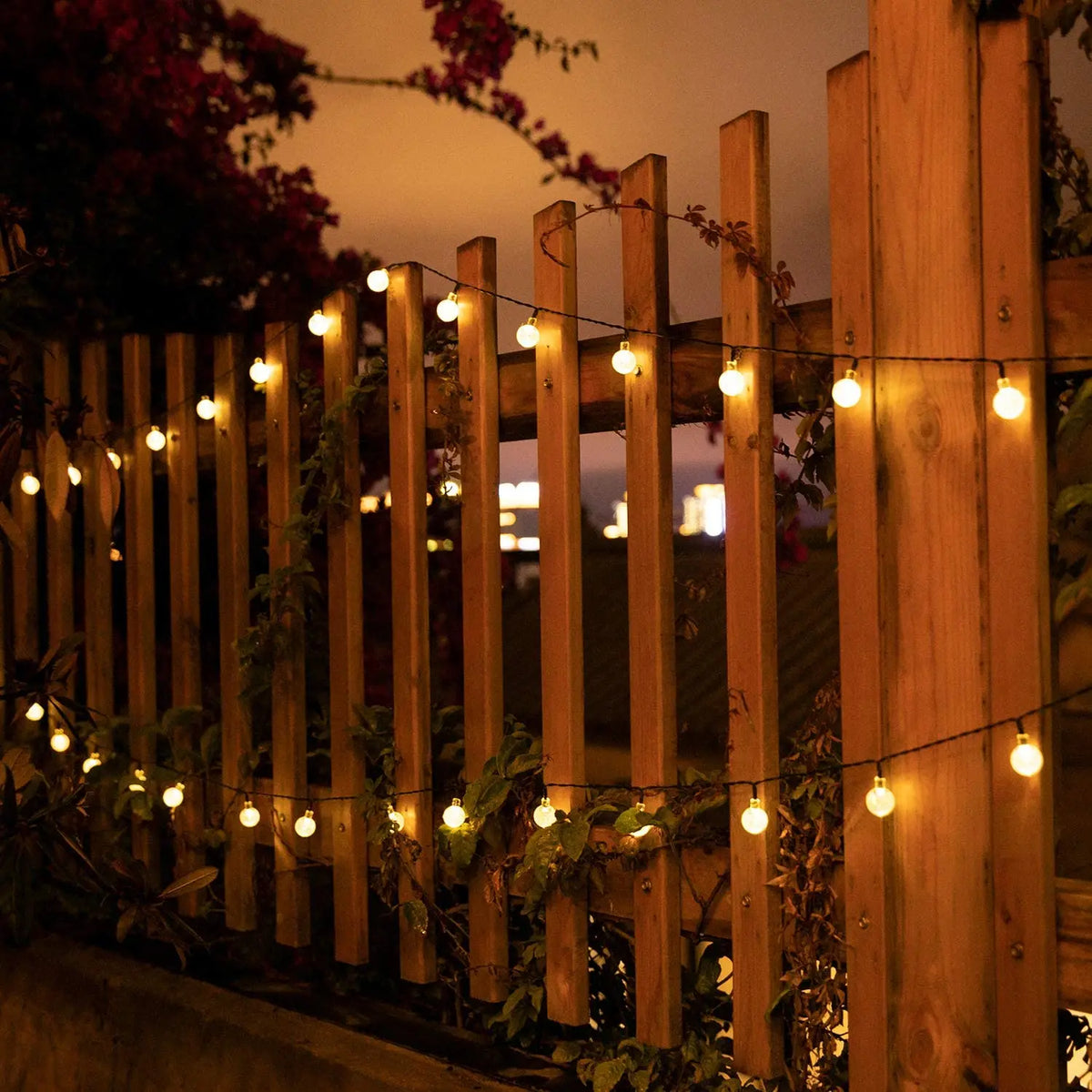 Luces de cadena solares para exteriores Led
