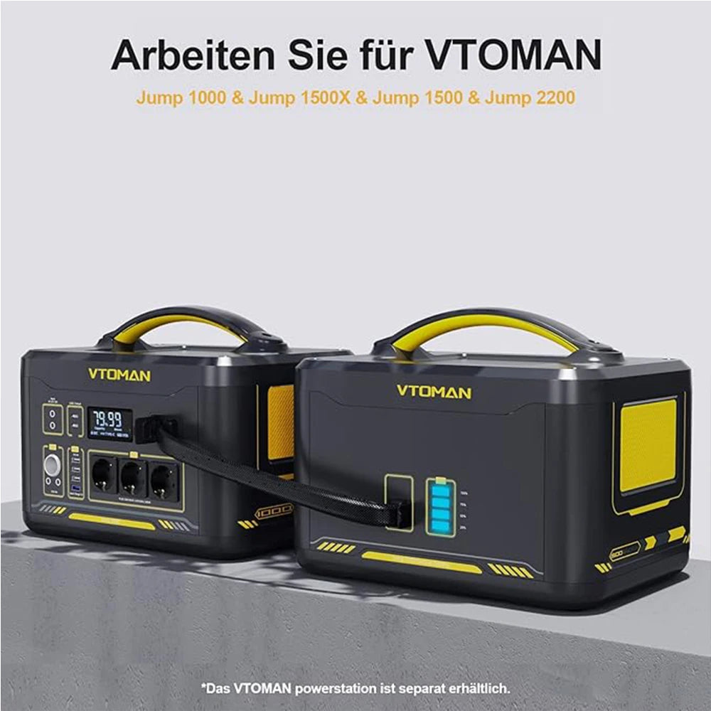 Batería Portátil VTOMAN Jump 1500 Batería Extra 1548Wh