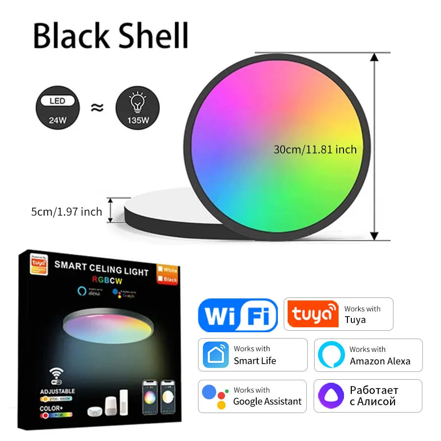 Plafonnier WiFi Tuya Smart RGB