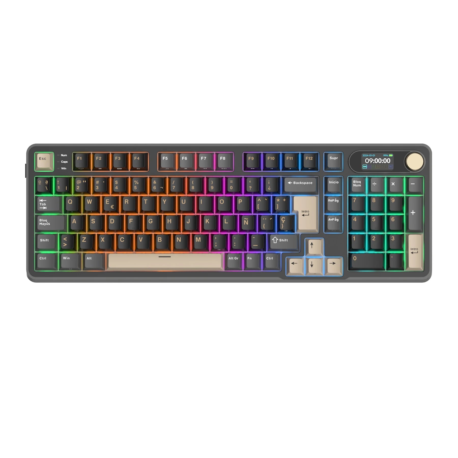 RK S98 ROYAL KLUDGE Top Mount Teclado Mecanico