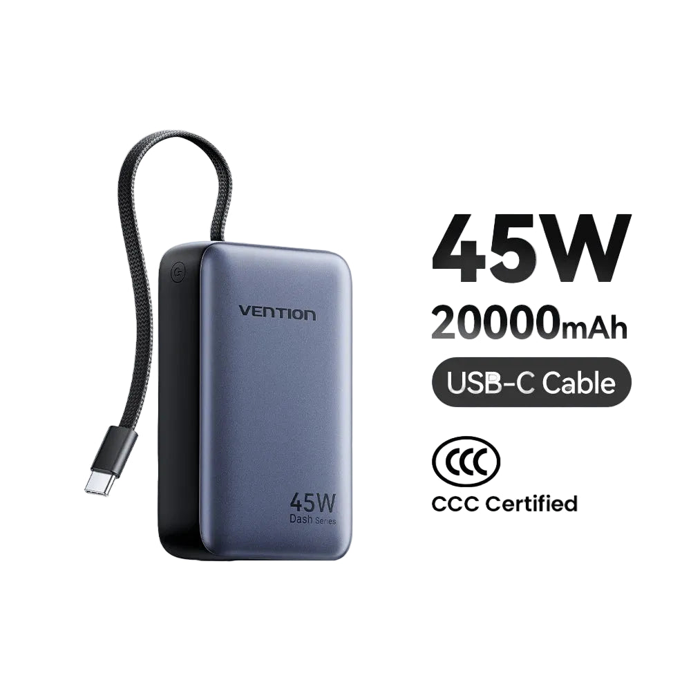Power Bank Vention CCC Power Bank 45W 20000mAh